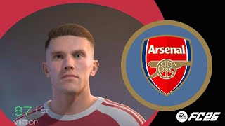 Arsenal Player Faces + Stats | Full Squad | EA FC26