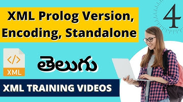 XML Prolog Version, Encoding, Standalone | Class 04 | XML Training Videos in Telugu by VLR Training