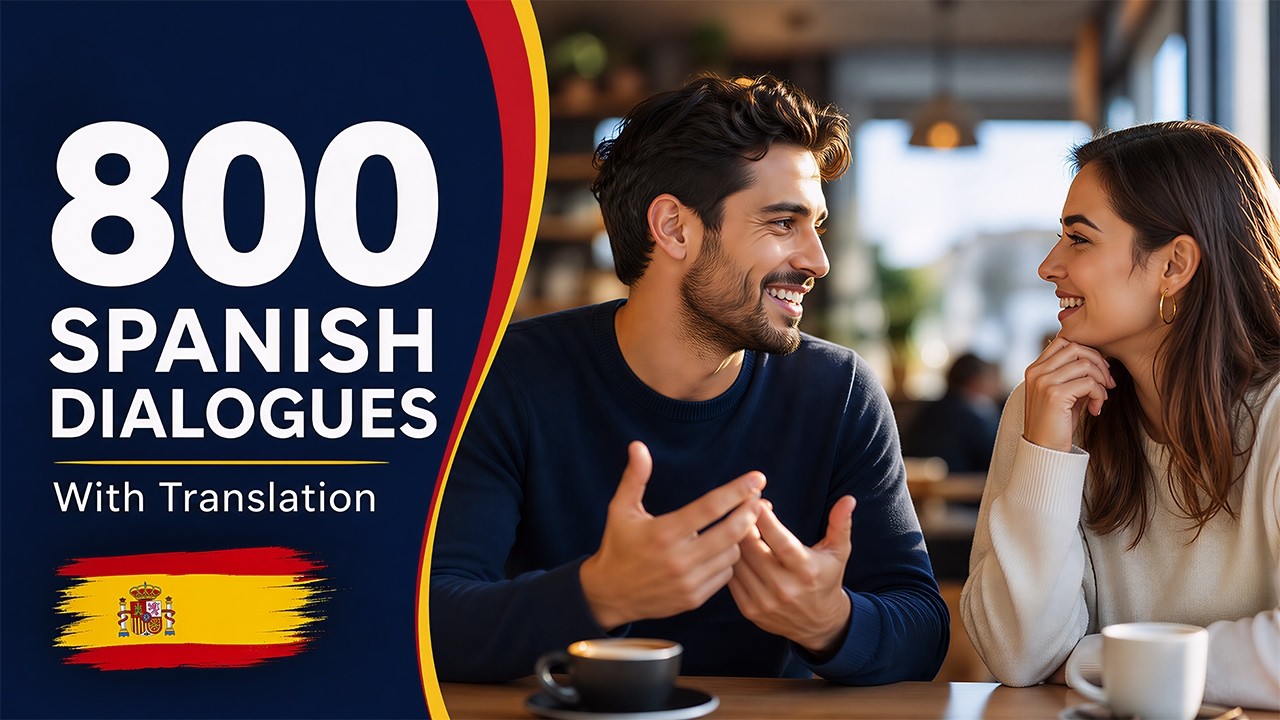 Master Spanish Conversations – 800 Dialogues with Translation