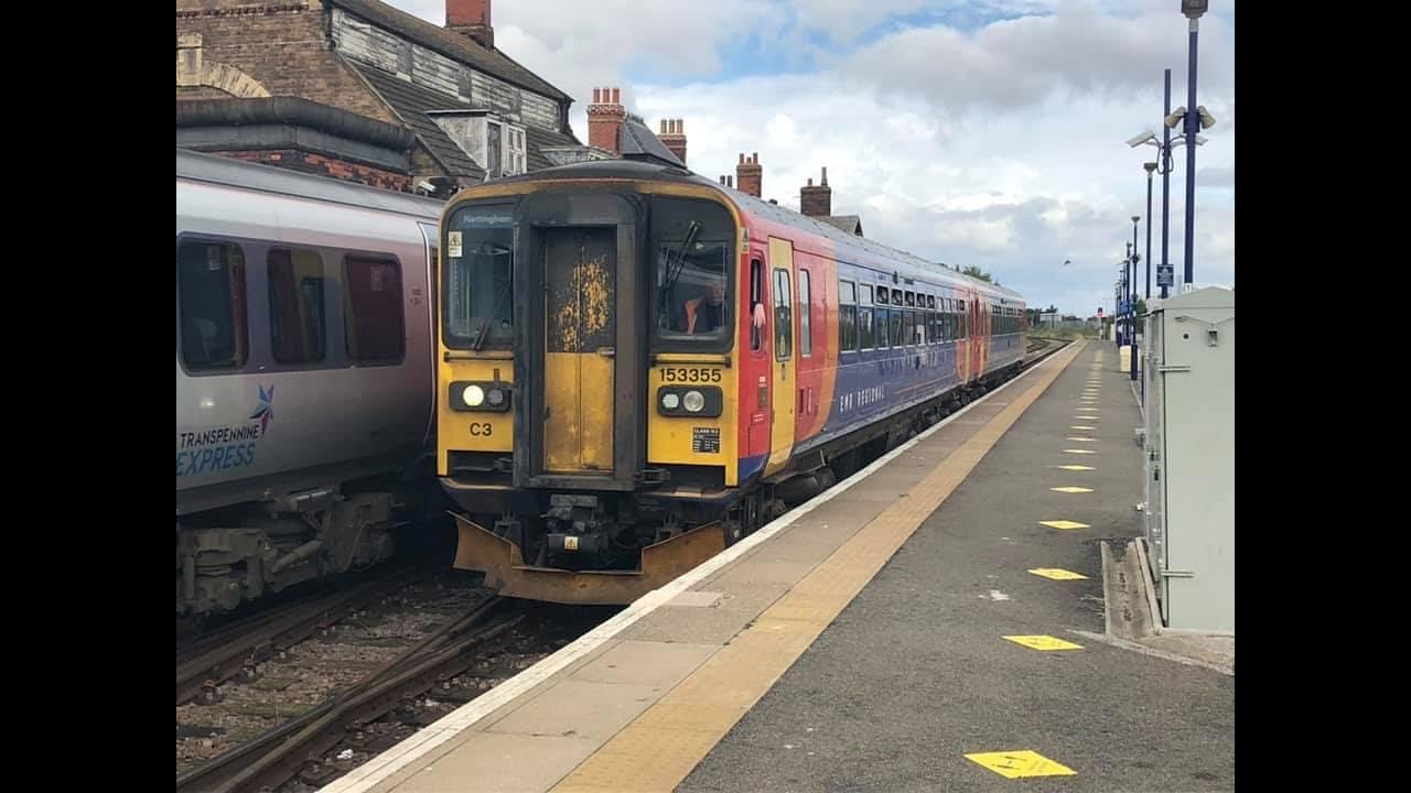 Northern 153 Trains Cleethorpes to Barton on Humber Rail Ride YouTube