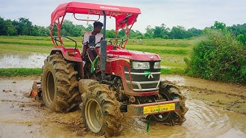 Mahindra YUVO TECH plus 585 di 4wd new tractor rotavator performance #viralvideo #mihindra #tractor