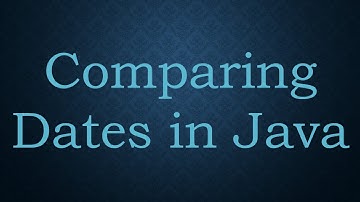 Comparing Dates in Java