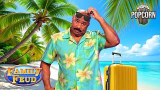 Watch Before Your Summer Trip! VACATION Questions & Answers With Steve Harvey! | Family Feud