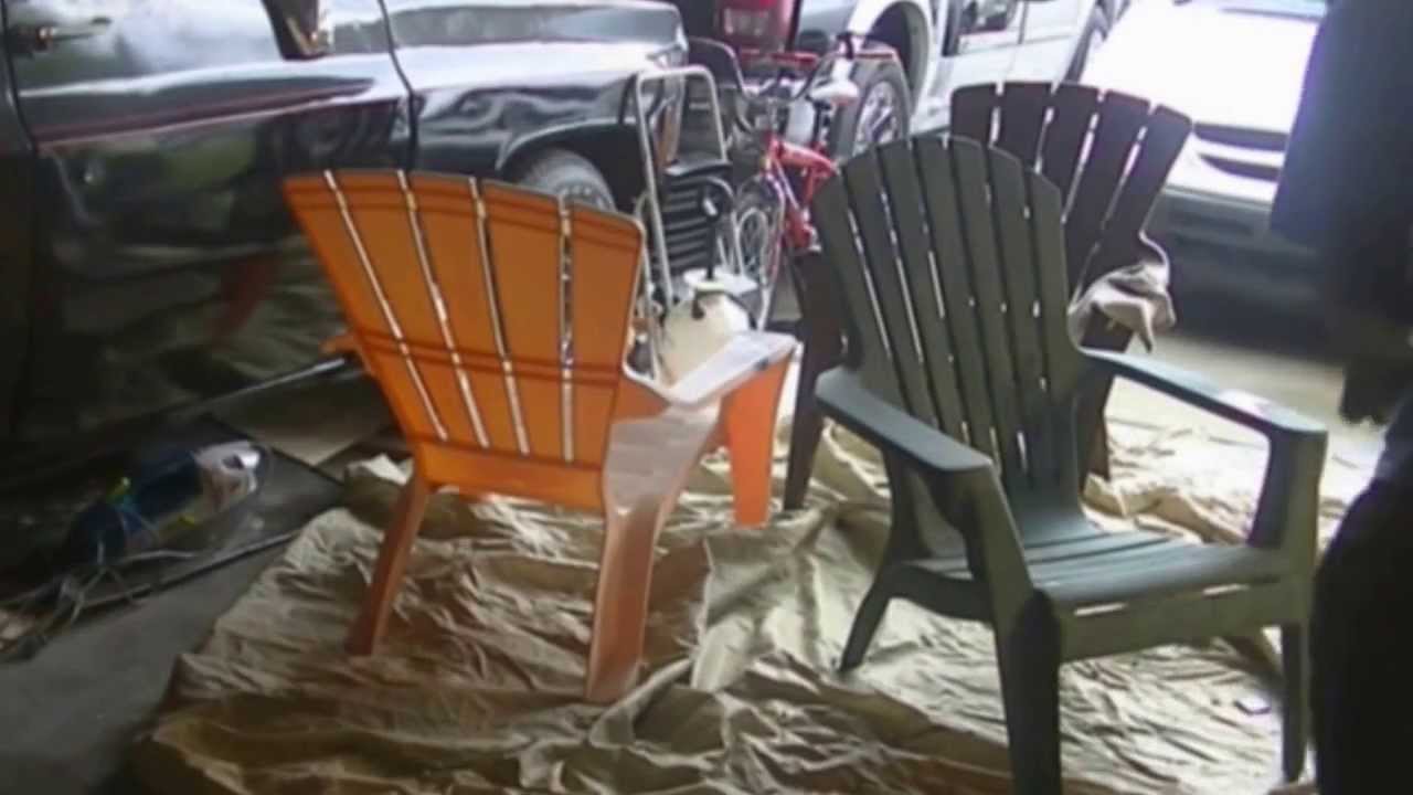 Lawn Chairs Using Plastic Paint From Lowes Youtube