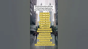 Top 30 US Universities Offering FULLY FUNDED Scholarships No Application Fees For Fall 2025 