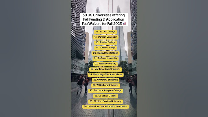 "30 Universitas Terbaik di AS 🇺🇸 yang Menawarkan Beasiswa PENUH & Gratis Biaya Pendaftaran untuk Musim Gugur 2025!"
