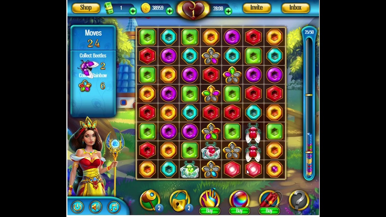 Facebook Game - Lost Jewels Game Play 10
