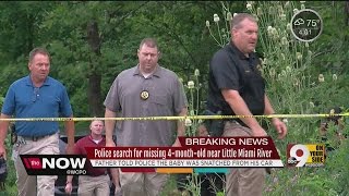 Search near Little Miami River for missing 4-month-old