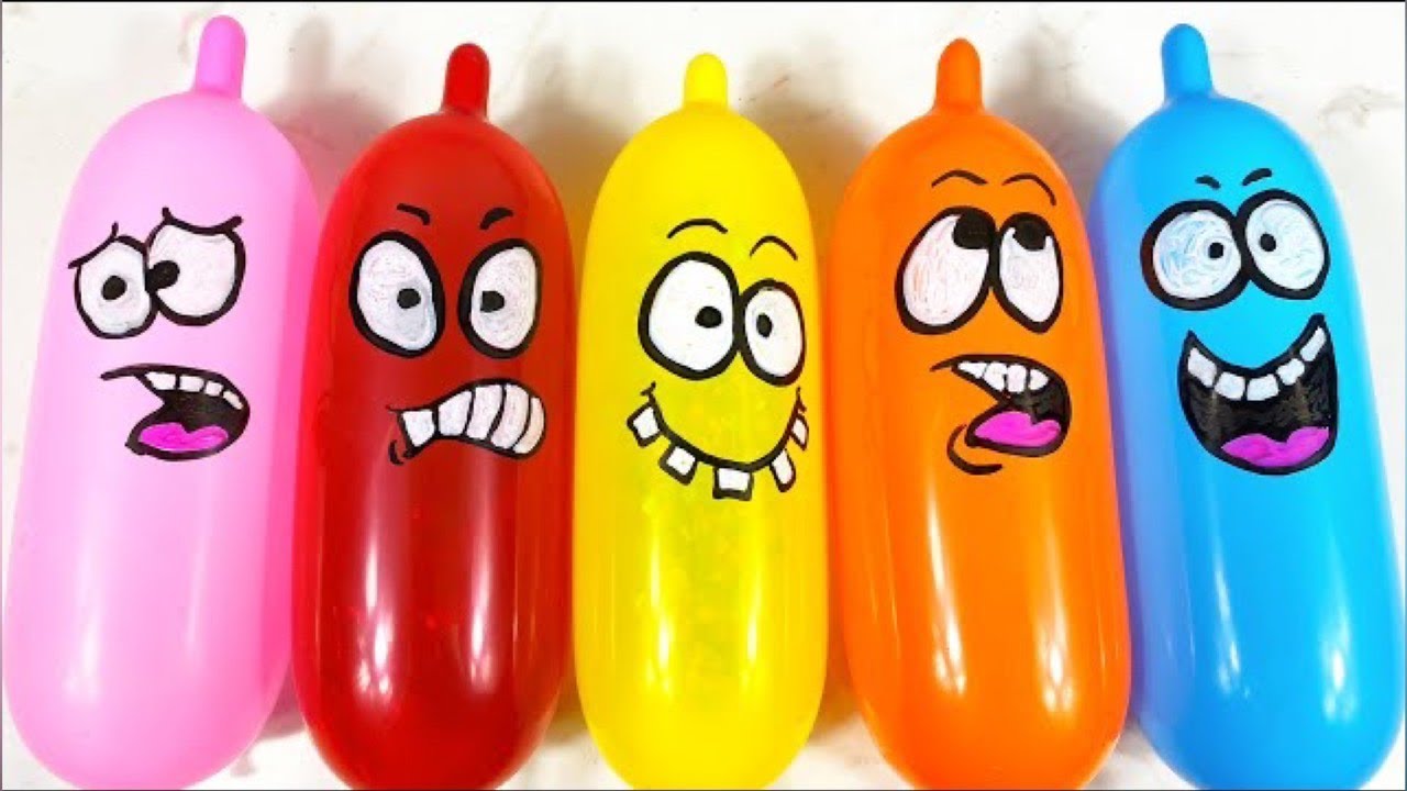 MAKING SLIME WITH FUNNY BALLOONS.LÀM SLIME,BONG BÓNG,BÓNG BAY