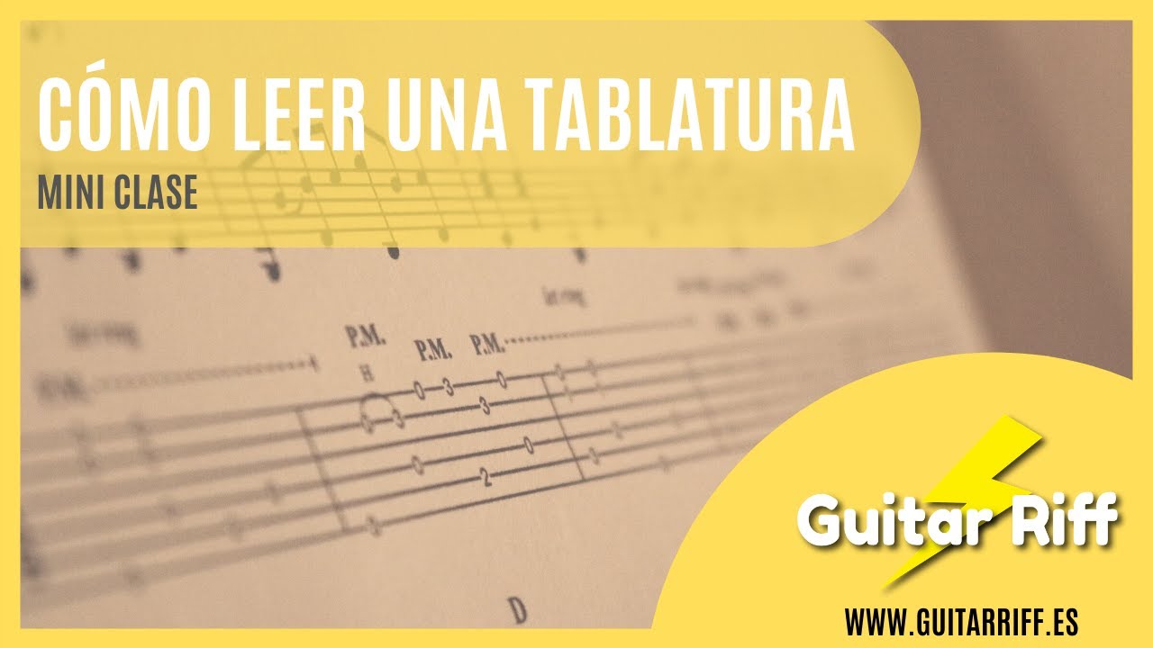  C MO LEER UNA TABLATURA Guitar Riff YouTube