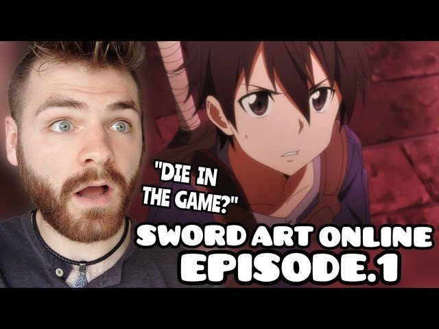 MOST CONTROVERSIAL ANIME EVER??!! | Sword Art Online | Episode 1 | New Anime Fan | REACTION! class=