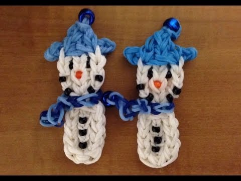crazy loom designs Rainbow Loom: Snowman Charm - Original Design