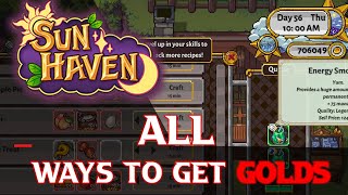 Sun Haven - All Ways to earn Gold Information