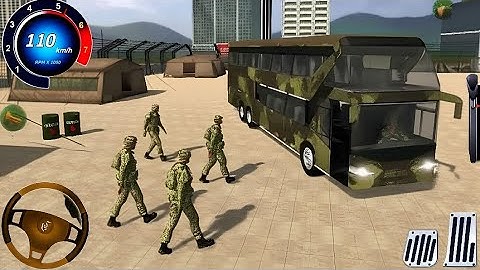 US Army Bus Driving - Military Transporter Squad 2025 - US Bus Driving Simulator 3D Gameplay - 03