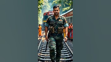 Indian Army Saves Train from Broken Bridge #trending #ai #army