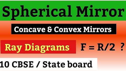 CBSE CLASS 10th: LIGHT Reflection |Spherical mirror | Concave & Convex Mirror | Image formation |