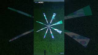 large size 8 led blades 3d hologram advertising display led fan