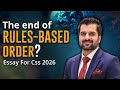 The End Of Rules Based Order CSS Essay For 2026 The End Of Rules Based Order CSS Essay For 2026