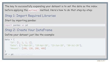How to Expand a Time Series Dataset in Python