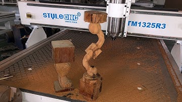 How to Program STM1325-R3 CNC Wood Router With 4 Axis System?