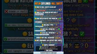 Null Safety Explained🚀|Safe Call,Elvis Operator & Nullable Types #shorts#tech#technology #techshorts