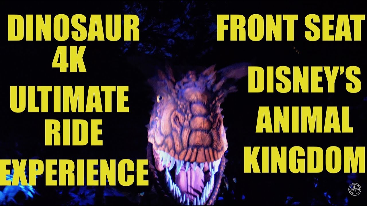 DINOSAUR 4K Front Seat POV Ultimate Ride Experience | Disney's Animal ...