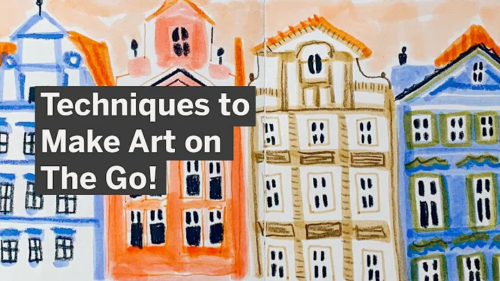 Whimsical Travel Illustrations with Mixed Media (M...