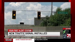 New traffic light installed along West Washington Center Road in Fort Wayne