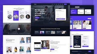 How to Create IT Solution & Business Responsive HTML Template | Responsive Website Template