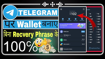 Telegram Wallet | How To Create And Set-Up Telegram Wallet | Telegram Wallet Kaise Banaye