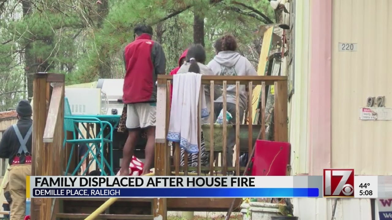 Mother, 3 kids displaced after Raleigh mobile home fire - YouTube