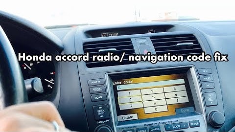 How to get honda radio navigation code | stereo code