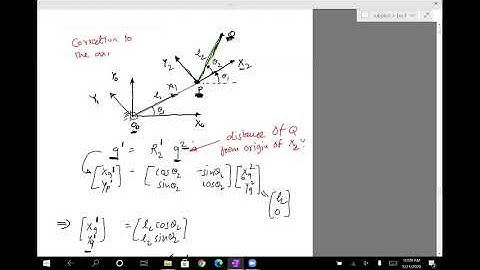 Robotics Lec4 (correction): Forward kinematics  (Fall 2020)