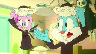 Plucky Duck - There Was No Effort Made To Hide Your Mask Strings. Buster Scares Him Next