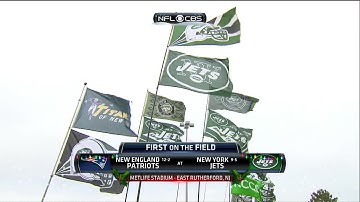 NFL on CBS - 2015 Patriots vs Jets - First on the Field & Game Intro