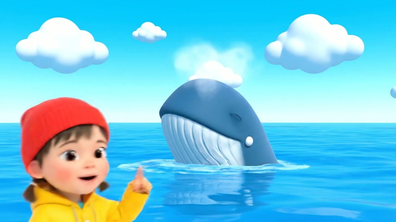 Sleepy Whale Slept on a Floating Iceberg 🐋 | Nursery Rhymes for Kids & Baby Songs