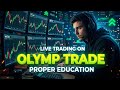 Olymp Trade Live Trading 📈 || Education Only 🔥