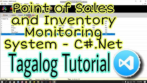 Point of Sales and Inventory Monitoring System (TAGALOG TUTORIAL) - C#.Net