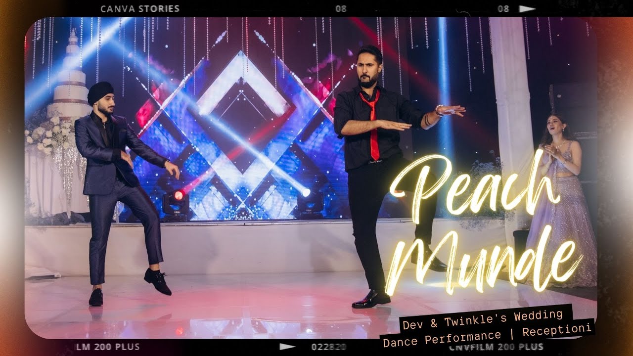 Peach Munde Dev & Twinkle's Wedding Dance Performance Reception YouTube