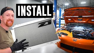 How To: Z1 350Z Radiator Install G35 Koyorad Radiator Install Vqde