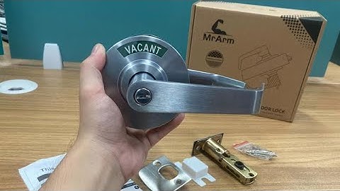 MrArm Privacy Indicator Lock and Lever, Large Grade 2 Commercial Door Handle, Bathroom Door Handle