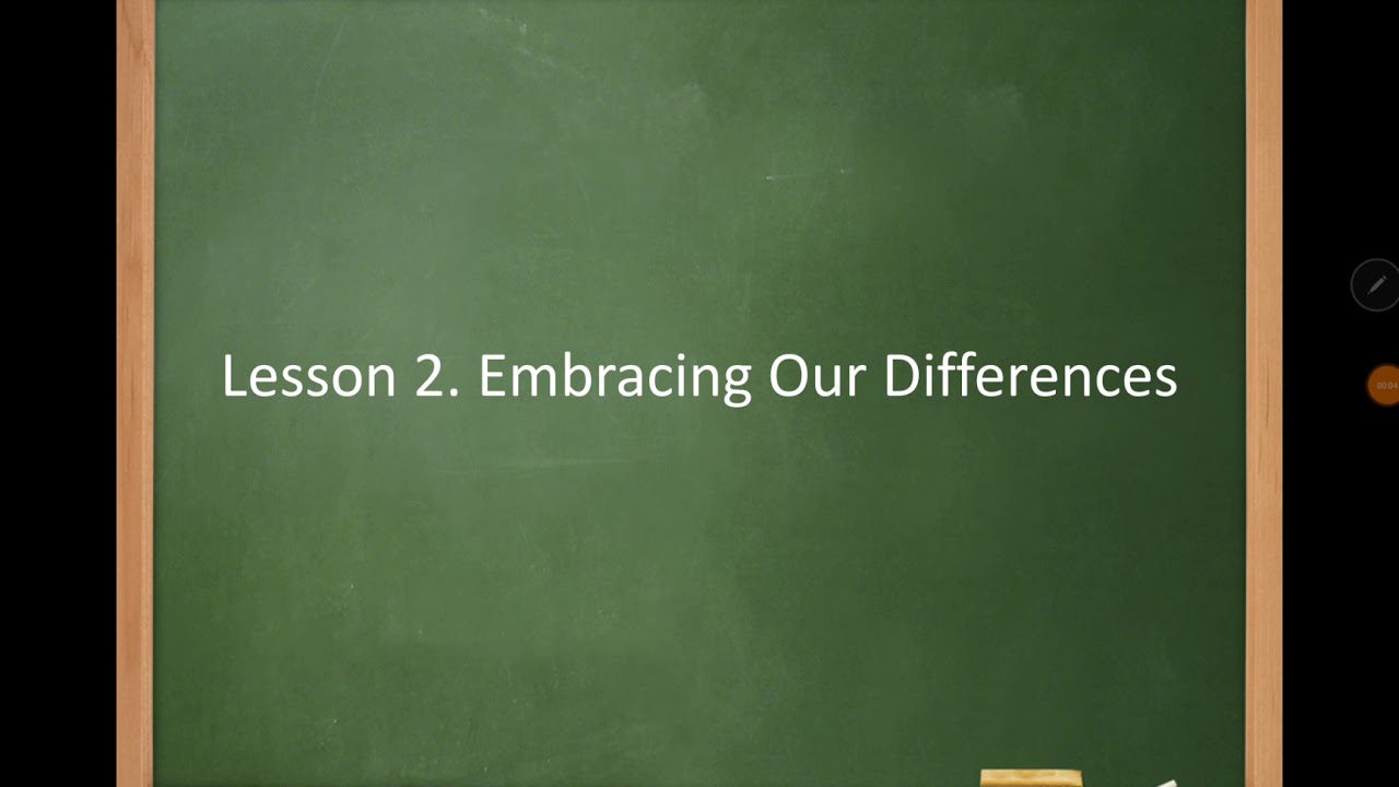 Lesson 2. Embracing Our Differences(1)