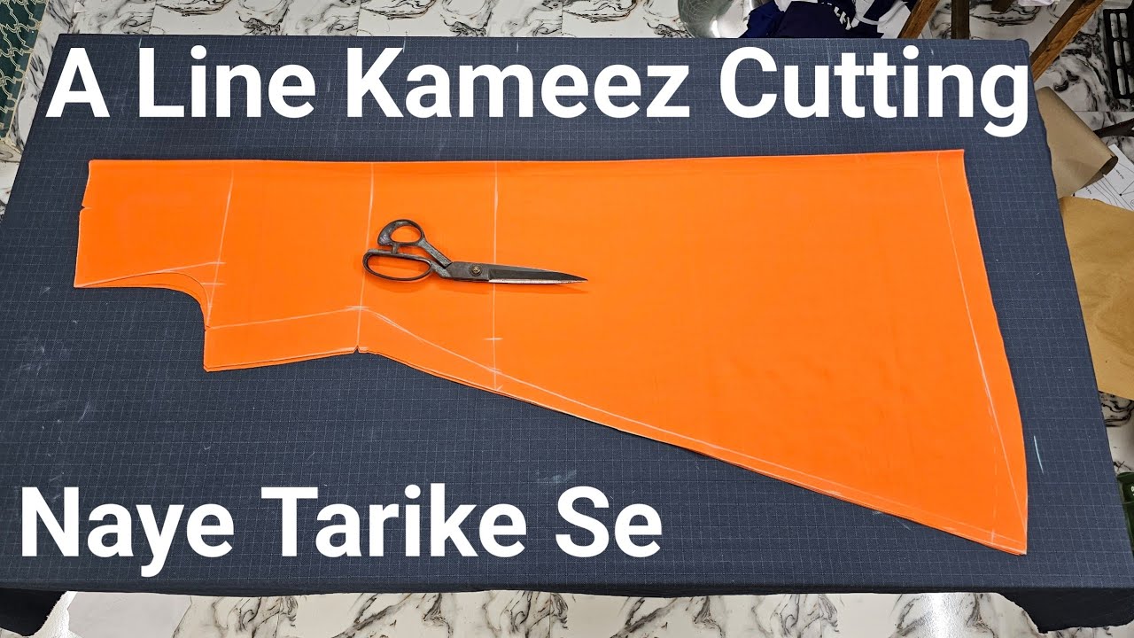 A Line Kameez Cutting in New Way