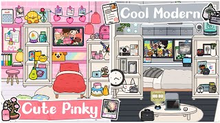 TOCA LIFE WORLD : CUTE PINKY VS COOL MODERN | TOCA BOCA