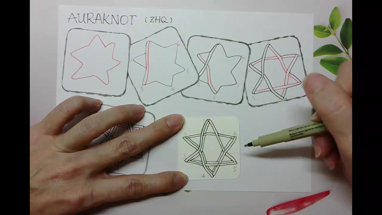 Zentangle Pattern/ Auraknot (ZHQ)/ 光環結