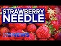 Woman bites into needle-affected strawberry, police investigating | Nine News Australia