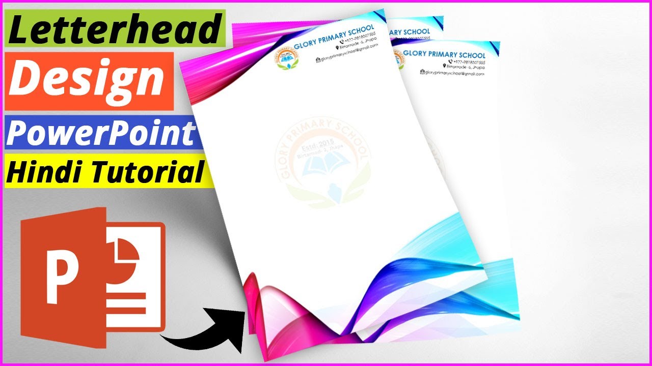 PowerPoint Tutorial How To Make Letterhead Letterpad Design In