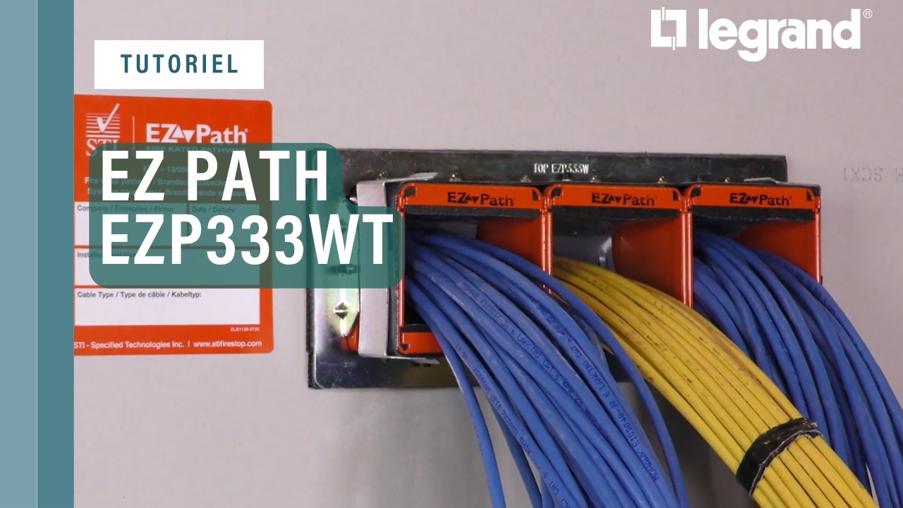 Instructions d'installation EZ Path EZP333WT - Legrand Cable Management