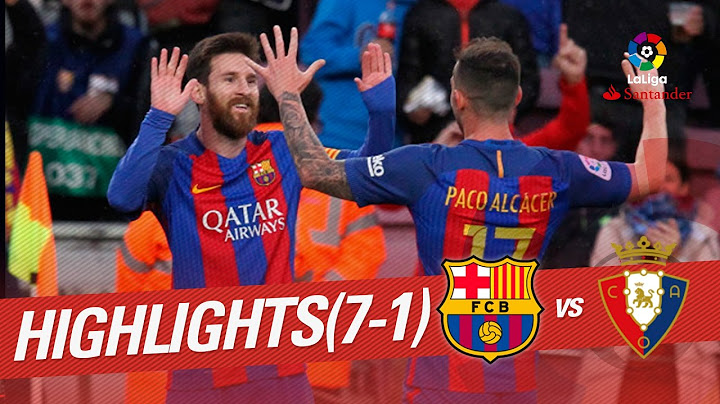 Highlights FC Barcelona vs Osasuna (7-1)