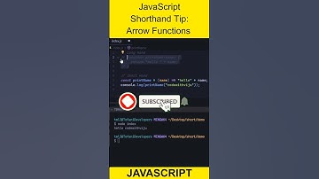 JavaScript Shorthand Tip: Arrow Functions | #shorts #javascript